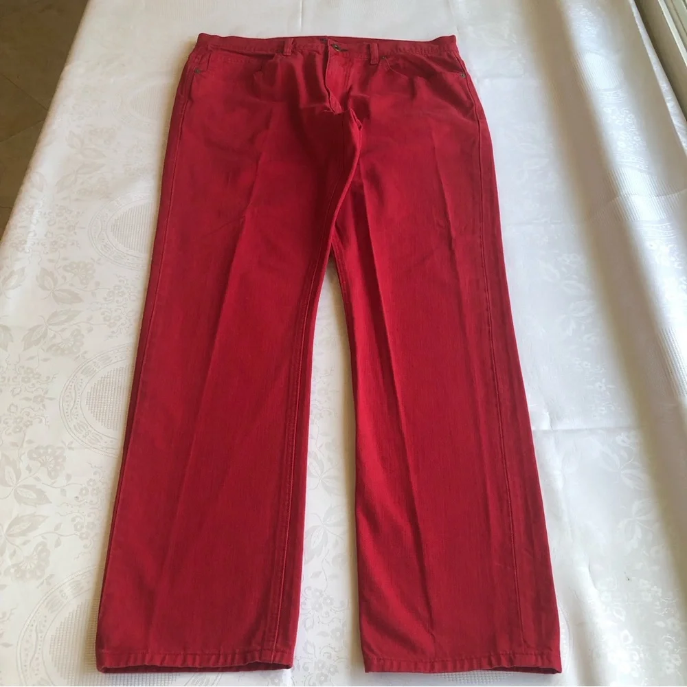 Sean John Clayton Slim Straight Red Jeans Denim Pants Men’s Size W36/L32 Casual